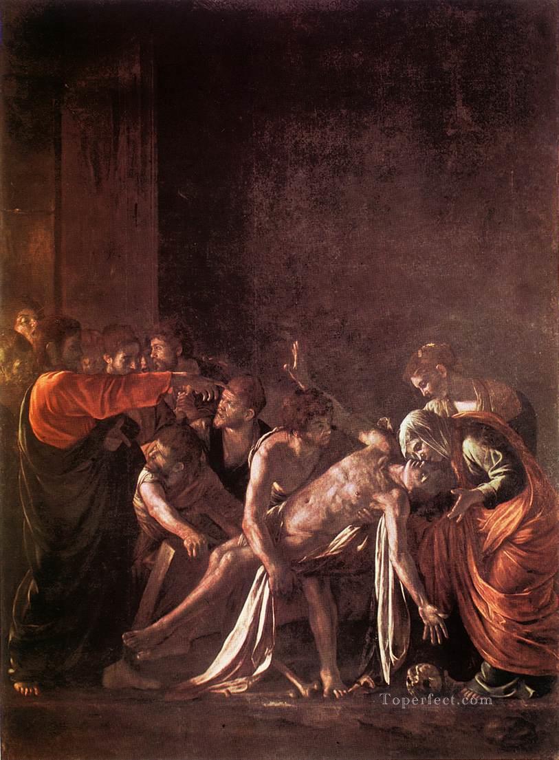 The Raising of Lazarus Caravaggio nude Oil Paintings